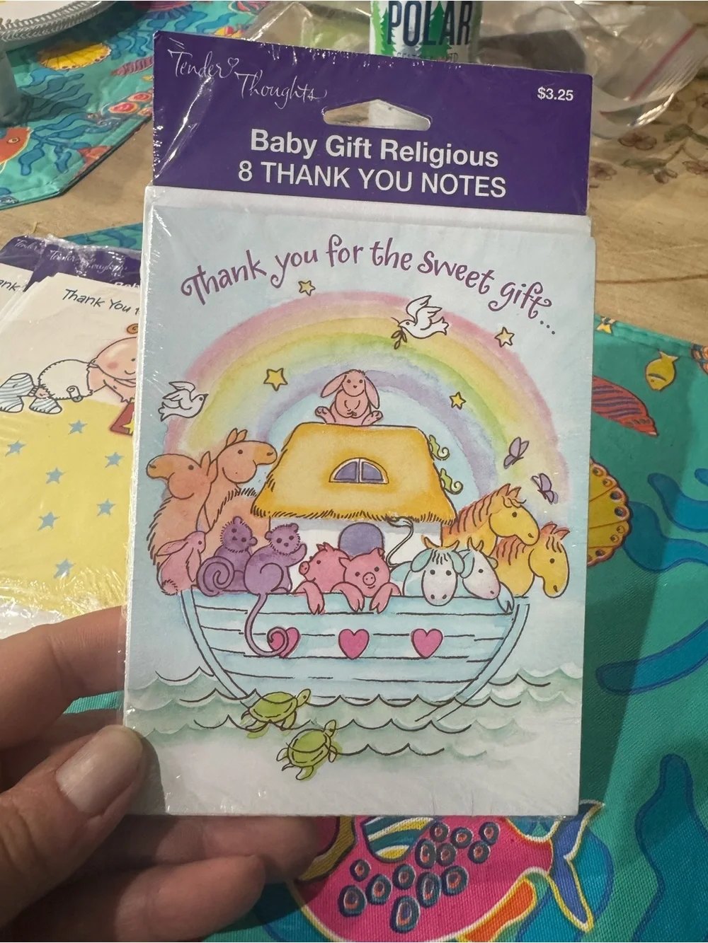 Lot of vintage baby shower thank you cards